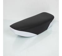 Selle Siège Biplace Noir/Blanc Mobylette Cyclomoteur Pour Motoconfort Tube Selle Ø25