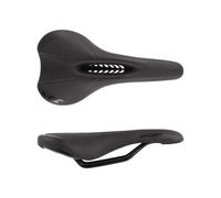 SELLE SPORT WAG NOIRE AVEC TROU 270 X 140 MM EN ACIER POUR VTT ET ROUTE