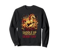 Selle Up Chinois Année Derby Day Fire Horse & Roses Sweatshirt