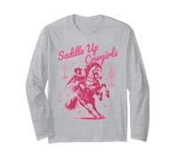 Selle Up Cowgirl Rose Country Western Rodeo Let's Go Girls Manche Longue