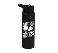 Selle Up For Success Horse Trainer Equestre Coach Stainless Steel Insulated Water Bottle