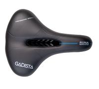 Selle Velo Runa Ultra Confortable Fait Mains En Italie Avec Technologie Brevetée 3zones Noir