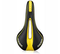 Selle Velo Selle de vélo Confortable VTT Mountain Road Bike Seat Gel Cyling Cushion Exercice Saddle for Les Hommes et Femmes(Type D Yellow)