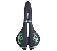 Selle Velo, Selle VTT Confort Homme Siège De Vélo Route en Plastique Bike Selle Confort Racing Wide Saddle Homme Femme Vélo Cyclisme(Selle Green)