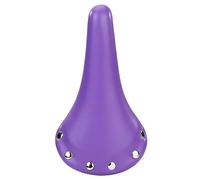 Selle VTT Homme,Selle VéLo VTT Selle de vélo PU Cuir MTB Coussin de siège à vélo de Route Coussin de Selle à vélo à vélo à vélo Simple Vitesse (Color : Purple)