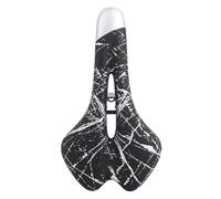 Selle VTT - Siège Vélo Doux Matelassé à Motif Imprimé - Structure Alvéolée Résistante à l'usure et Imperméable pour Hommes et Femmes VTT et Route