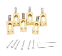 Selles De Pont Gourde Pour Guitare Électrique 6 Pièces Vibrato En Laiton Accessoires Remplacement Faciles À Utiliser