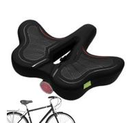 Selles de vélo, siège de vélo, confortables et larges selles pour vélo - Coussin de vélo absorbant les chocs d'extérieur avec selle de VTT imperméable rembourrée en mousse pour homme et femme