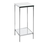 HAKU Porte Plantes chromé, métal, Miroir - Dim.: L 28 cm x H 66 cm x P 28 cm, Style: Art Deco