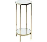 HAKU Porte Plantes laitonné, métal, Miroir - Dim.: H 66 cm x Ø 28 cm, Style: Art Deco