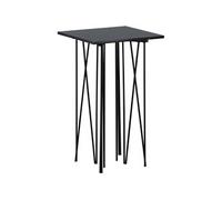 Furniture Fashion - Sellette effet granit en acier Stone Noir G