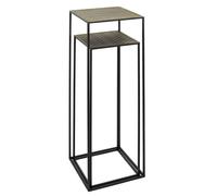 Sellette - Home Deco Factory - Mirage - Métal Martelé - Noir Et Or