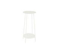 Sellette ronde 30x30x70 cm en métal blanc - METTI