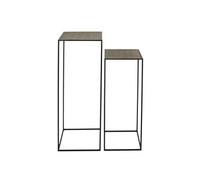 PRADA - Sellettes Gigognes Métal Aspect Or Vieilli - Altobuy Noir