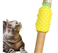 Sellf Grooming Cat Graffer - Gat Scratcher Groomer, Toiletteur En Silicone | Réglable | Pineapple Design Cat Cheek Sellf-scratcher, Peignes De Massage, Toilettes D'angle Pour Chiot Chats