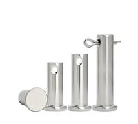 SellGood 1 à 3 goupilles d'axe en Acier Inoxydable M5, M6, M8, M10, GB822 304, avec Trou, goupille Fendue, tête Plate, cylindrique, Bouchon de positionnement Vis de Fixation(70mm,10-1pcs)