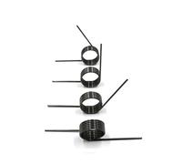 SellGood Ressorts métalliques 10 pièces diamètre du Fil 1.0mm Angle 60/90/120/180 degrés Ressort de Torsion en Forme de V Ressort de Torsion hélicoïdal 65Mn (10 pièces)(10mm,6 LAPS_180DEGREES)
