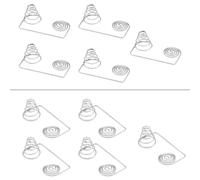 SellGood Ressorts métalliques Lot de 10 Ressorts de Contact de Conversion Positive à négative pour Piles AA, Plaque de nickelage, Ressorts de Contact AAA(8X23)
