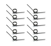 SellGood Ressorts métalliques Ressort de Torsion en Forme de V, 60/90/120/180 degrés, diamètre extérieur 10mm, Assorted de Ressorts de Torsion à 3 Tours, diamètre du Fil 1.2mm, 10 pièces(120 Degrees)