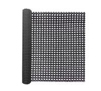 selliner Rouleau de Rotin Noir 50x100CM, Plastique PE Octogonal Cannage Rouleau Pour Meuble,Cannage Résistant aux Intempéries Pour Paniers de Rangement, Mobilier en Rotin, Décoration de Tables