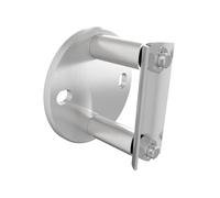 Sellon24® Ancre murale en acier inoxydable 42,4 - Pour balustrade - Fixation murale - Tube V2A