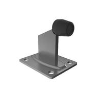 Sellon24® Butée de portail en acier à visser - Butée galvanisée - Noir anthracite (anthracite H/10B-50 x 80)