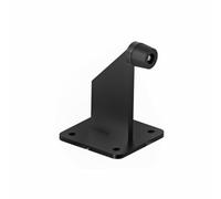 Sellon24® Butée de portail en acier à visser - Butée galvanisée - Noir anthracite (noir H/10B-60x130)