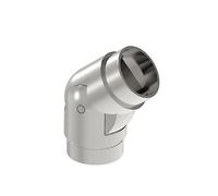 Sellon24 Configurateur de main courante en acier inoxydable 42,4 - Accessoire d'escalier - Main courante murale V2A - Kit mural (coude 0-70° 0312 réglable) Handlauf Teile