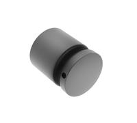 Sellon24® FLEX RAL7016 Support de point en acier inoxydable - Diamètre 50 mm - Anthracite V2A 8-17,52 - Connecteur pour garde-corps en verre - Support de serrage rond - Entretoise en verre