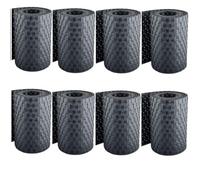 Sellon24 Lot de 8 bandes brise-vue en rotin - Aspect rotin - Pour clôture de natte - 255 x 19 cm (RD03_anthracite_8 pièces)