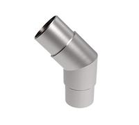 Sellon24® Main courante en acier inoxydable V2A - Configurateur de rampe d’escalier 42,4 mm - Accessoires pour escaliers - Support mural de garde-corps - Ensemble de fixation murale (Coude de tuyau