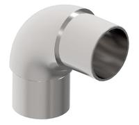 Sellon24® Raccord en acier inoxydable pour rampe 42,4 - Accessoires pour escalier - Support mural pour rampe - Support de main courante - Connecteur - Coude d’angle - Tube - Tuyau en acier inoxydable