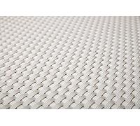 Sellon24 Revêtement de balcon en rotin PE, brise-vue, protection contre le vent, natte pour balcon, terrasse, jardin (17,99€/m2) (RD07 Blanc, 120)