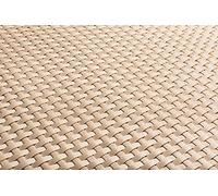 Sellon24 Revêtement de balcon en rotin polyéthylène - Tenture de balcon - Protection contre le vent - Tapis pour balcon, terrasse, jardin (17,99€/m2) (RD18 Beige/Crème, 110)