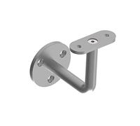 Sellon24® Support de main courante en acier inoxydable - Support mural - Main courante en bois - Support de tuyau - Support mural en bois plat - Ancrage mural - Plaque de support 40 x 40 0112.000