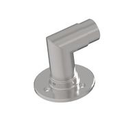 Sellon24® Support de poteau en acier inoxydable V2A - Ancrage mural - 42,4 mm - Support mural carré tranchant - Main courante - Arc d'angle à 90 ° - Support de tube incurvé - Tube rond