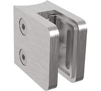 Sellon24® Support pour verre en acier inoxydable V2A - Équerre - Pince pour verre - Support mural pour verre - Fixation pour plaque de verre - Fixation pour vitre - Épaisseur du verre : 4-8 mm