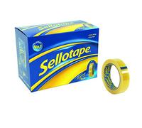 Sellotape 1443268 Rouleau de ruban adhésif Facile à couper Antistatique Large 24 mm x 66 m Lot de 12 (Import Royaume Uni)