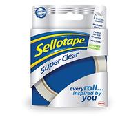 Sellotape Ruban adhésif Super transparents Extra collants 24 mm x 50 m Réf 1443855 Lot de 6