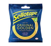 Sellotape Ruban adhésif transparent multi-usages pour objets ménagers - Ruban d'emballage transparent pour coller des enveloppes ou des cartes - Ruban d'emballage facile à utiliser - 24 mm x 50 m
