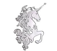 Selma. Matrice de découpe en métal en forme de licorne - Pour loisirs créatifs et décoration d'album photo