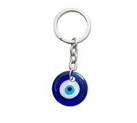 Selma. Porte-clés avec yeux bleus - Amulette turque - Œil du méchant - Eid Mubarak - Yeux bleus - Pendentif Evil Eye porte-bonheur - Décoration sac à dos - Décoration, Comme sur l'image