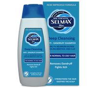 Selmax Blue Deep Cleansing Shampoo 200 ml Dual Action Anti Dandruff voedende shampoo voor normaal tot olieachtig haar, nieuwe verbeterde formule met 1% seleniumsulfide