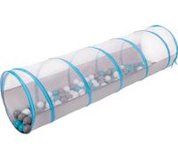 Selonis Pop-Up Tunnel 200 Balles ∅6cm Tunnel de jeu à quatre pattes Avec Balles Colorées Aire De Jeu Pour Bébés Et Enfants
