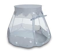 Selonis Tente 105X90 Château avec Les Balles Plastiques Piscine À Balles pour Enfants, Gris