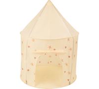 Selonis Tente de jeu pour enfants 100X130cm/100 balles En forme de pavillon Pour enfants Facile à monter Portable Maison de jeu Pour l'intérieur et l'extérieur, Beige clair : Beige pastel/Blanc/Menthe