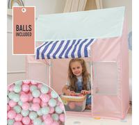 Selonis Tente Pour Enfants Maison De Jeu Avec 600 Balles Glacière Pliable Pour Enfants Tente De Jeu Facile À Construire Stimule L'imagination Et La Créativité Idéal Pour L'intérieur Et L'extérieur, Ro