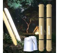SELORSS Lampes de camping gonflables 33,86 in/ 86 cm Lampe télescopique pliable Outask, lumière LED extérieure portable IP66 étanche avec USB lumineux à intensité variable pour le camping- 2 Pack Kaki