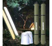 SELORSS Lampes de camping gonflables 33,86 in/ 86 cm Lampe télescopique pliable Outask, lumière LED extérieure portable IP66 étanche avec USB lumineux à intensité variable pour le camping- 2 Pack Vert
