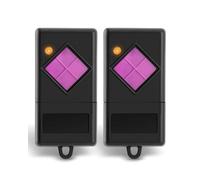 Selridasia Lot de 2 télécommandes de porte de garage compatibles avec Dickert MAHS433-01 433,92 MHz Code linéaire Télécommande de rechange pour Dickert MAHS433-04 S10-433A1L00 S20-433A1L00